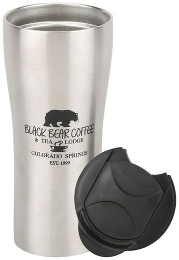 The Slick 1 Stainless Steel 16oz Double Wall Insulated Tumbler -  7 1/4" H x 3 1/4" Diameter